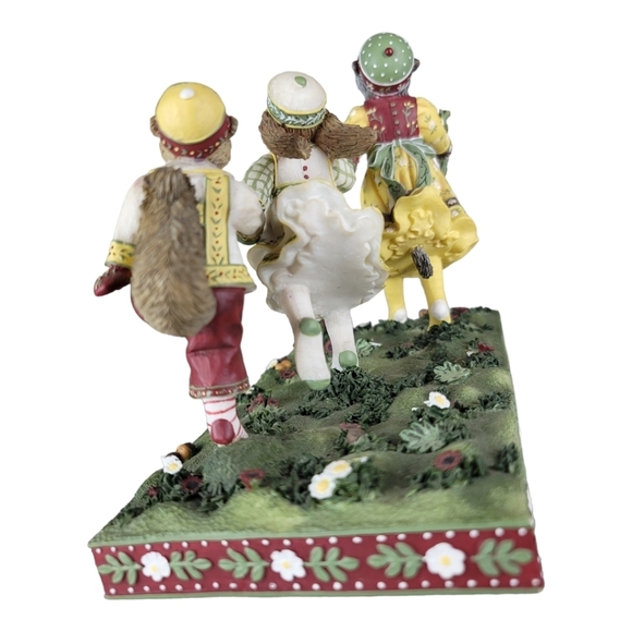 Woodsong Keep A Melody In Your Heart Demdaco Fox Rabbit Squirrel‎ Figurine - Picture 7 of 8